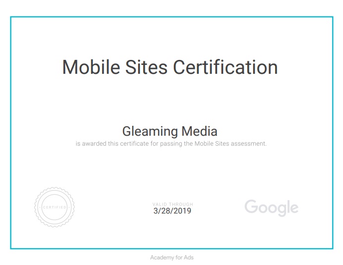 Mobile Site Certified